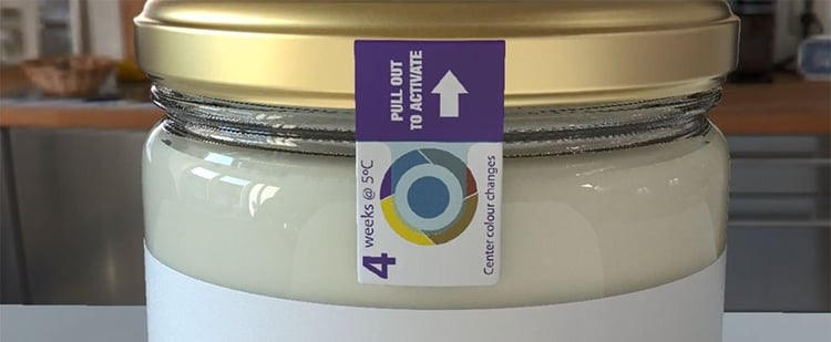 © Insignia Smart-Label, Farbe des Punktes ändert sich je nach Frische des Produktes